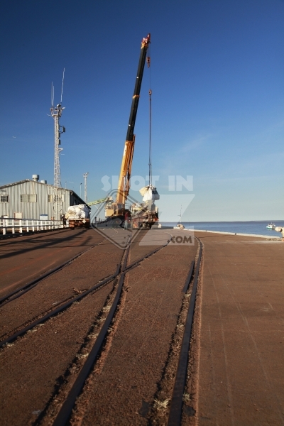 Crane on Derby pier