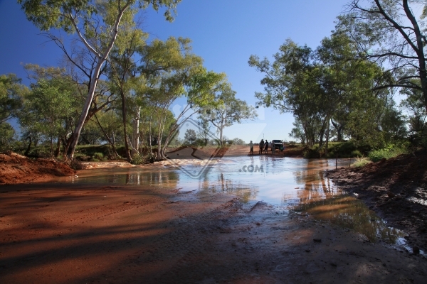 Flooded Road to Kennedy Ranges NP